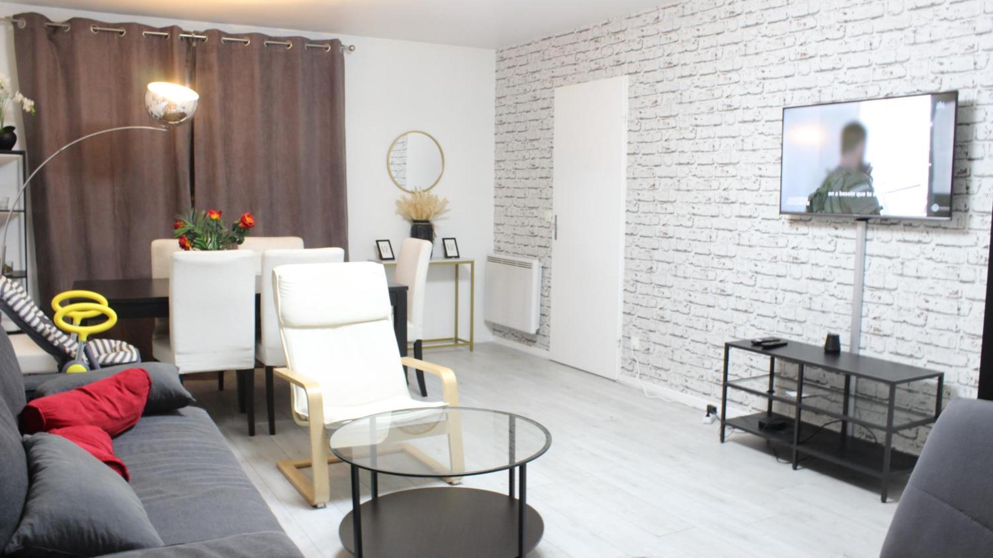 Appartement - Proche Rer - 2 Chambres & 4 Lits Double - Paris Orly Courcouronnes Luaran gambar
